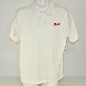 ZELLERS Vintage Department Store Employee Uniform Polo Shirt White NEW